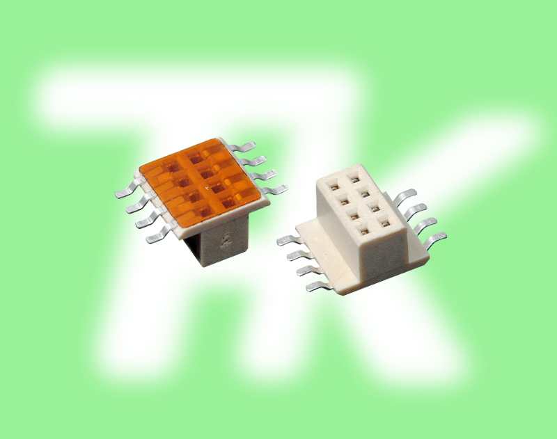 1.27母座 2*4 沉板式 SMT LED燈連接器 1.27母座 2*4 沉板式 SMT LED燈連接器